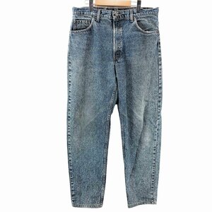 90年代 USA製 Levi's リーバイス 550 後染め デニムパンツ ワーク アメカジ ネイビー (メンズ 36×34) 中古 古着 O9824