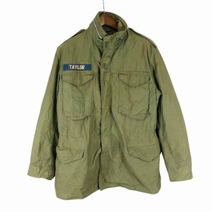 60年代 米軍実物 U.S.ARMY M-65 フィールドジャケット 2nd ミリタリー 戦闘服 アウター グリーン (メンズ M-L) 中古 古着 O9775