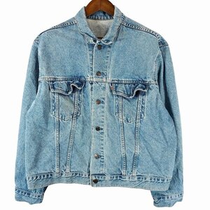 90年代 Levi's リーバイス オレンジタブ デニムジャケット ワーク アメカジ ジージャン ブルー (メンズ - XLサイズ相当) 中古 古着 O9822