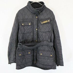 Barbour バブアー INTERNATIONAL キルティング ジャケット ユーロ ヨーロッパ古着 ブラック (レディース 16) N6205 /1円スタート