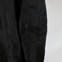 80年代 Trans-Atlantique トレンチコート 防寒 フォーマル ロング丈 ブラック (メンズ L) N6510 /1円スタート_画像4