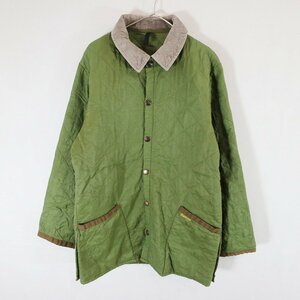 Barbour バブアー LIDDESDALE キルティングジャケット ユーロ ヨーロッパ古着 グリーン (メンズ XL相当) N6764 /1円スタート