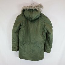 USA製 ALPHA INDUSTRIES アルファ インダストリーズ N-3B フライトジャケット オリーブ (メンズ L) N7414 /1円スタート_画像2