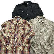 ◎長袖ウェスタンシャツ set アメカジ 70Ｓファッション 他 (メンズ2XL/3XL) 10枚セット まとめ売り 古着卸 1円スタート LS15 MP9356_画像5