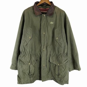 フランス製 LACOSTE ラコステ ハンティング ジャケット グリーン (メンズ 6 XL相当) 中古 古着 P0237