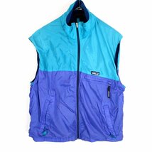 patagonia パタゴニア ナイロンベスト アウトドア キャンプ 登山 ブルー (メンズ L) O0841 /1円スタート_画像1