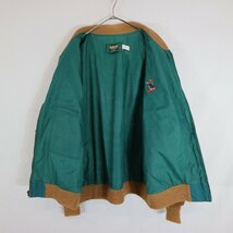 90年代 USA製 Dunbrooke 企業ロゴ ジャケット 防寒 ワーク グリーン (メンズ XL) N7540 /1円スタート_画像9