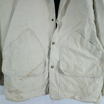 90年代 USA製 WOOLRICH ウールリッチ ハンティングジャケット 防寒 アウトドア アイボリー (メンズ M) N5786 /1円スタート_画像5