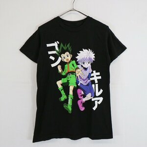 HUNTER×HUNTER ハンターハンター ゴン キルア キャラクター半袖Ｔシャツ アニメ ブラック (メンズ S) N8143 /1円スタート