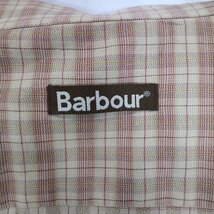 Barbour バブアー 半袖シャツ カジュアル チェック柄 ベージュ (メンズ XL) N8287 /1円スタート_画像6