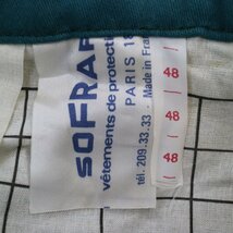 90年代 フランス製 SOFRAF ワーク パンツ ユーロ ヨーロッパ古着 グリーン (メンズ 48) N8556 /1円スタート_画像9