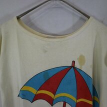 90年代 USA製 BETTY BOOP ベティーブープ イラスト ワンピース 半袖Ｔシャツ ホワイト (メンズ L) N8439 /1円スタート_画像7