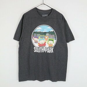 SOUTH PARK サウスパーク アニメプリント 半袖Ｔシャツ コメディ キャラクター グレー (メンズ L) N8661 /1円スタート