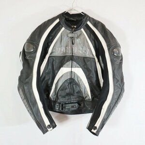 VANUCCI レーシングジャケット バイクウェア ツーリング モーターサイクル ブラック (メンズ 56) N8992 /1円スタート