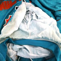 NFL マイアミ・ドルフィンズ メッシュ ジャケット 刺繍 アメフト ブルー (メンズ L相当) N9468 /1円スタート_画像6