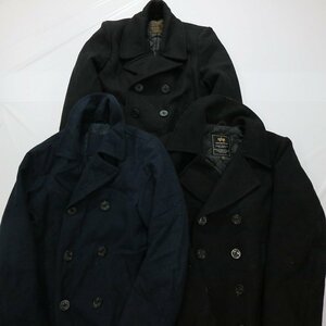 ◎民間品PコートMIX set ミリタリー系 戦闘服 他 (メンズXL/L) 3枚セット まとめ売り 古着卸 1円スタート UM-2 MQ5091