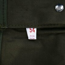 UNKNOWN ヘリンボーン パンツ ワーク ユーロ スケールポケット付き ボタンフライ オリーブ (メンズ 54) N9780 /1円スタート_画像7