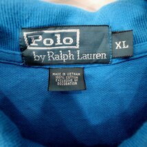 Polo by Ralph Lauren ポロバイラルフローレン ワンポイントロゴ半袖ポロシャツ アメカジ ブルー (メンズ XL) O0399 /1円スタート_画像5
