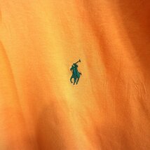 Polo by Ralph Lauren ポロバイラルフローレン ワンポイントロゴ ポロシャツ オレンジ (メンズ XXL) O0483 /1円スタート_画像7