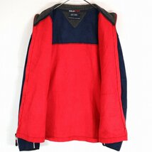 TOMMY HILFIGER トミーヒルフィガー フリースジャケット 防寒 ジップアップ ネイビー (メンズ XL) O0723 /1円スタート_画像8