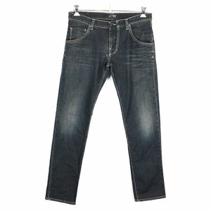 ARMANI JEANS アルマーニ ジーンズ コンフォートフィット デニムパンツ Y2K ダークブルー (メンズ 34) O0613 /1円スタート