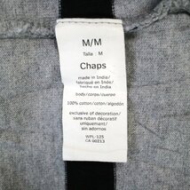 CHAPS チャップス ハーフジップ セーター 防寒 ボーダー グレー (メンズ M) O1527 /1円スタート_画像8