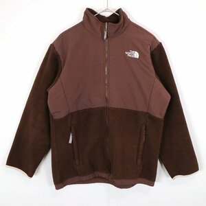 THE NORTH FACE ノースフェイス POLARTEC ポーラテック フリースジャケット アウトドア ブラウン (ガールズ XL) O1616 /1円スタート