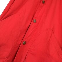 90年代 J.CREW ジェイクルー カバーオール ジャケット アウトドア 隠しポケット レッド (メンズ XL) O1883 /1円スタート_画像5