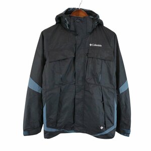 SALE///// Columbia コロンビア インターチェンジ ナイロン マウンテンパーカー アウトドア キャンプ アウター ブラック (メンズ S) O5292