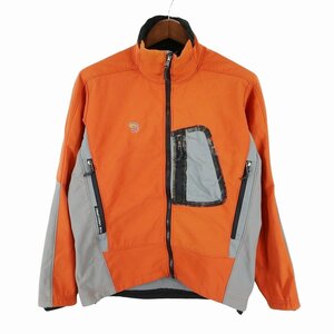 SALE///// 2000年代 USA製 MOUNTAIN HARDWEAR マウンテンハードウェア ソフトシェルジャケット アウトドア オレンジ (メンズ M) O7156