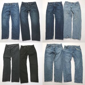 ◎リーバイス505デニムパンツ set インディゴ ブラック 他 (メンズW36/W34) 8枚セット まとめ売り 古着卸 1円スタート DP4 MQ2053