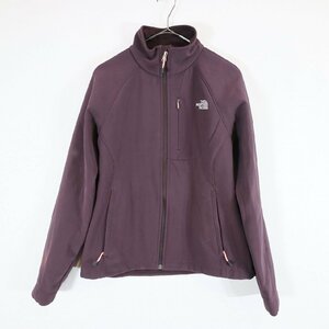 THE NORTH FACE ノースフェイス ソフトシェルジャケット アウトドア キャンプ 防寒 アウター パープル ( レディース M ) 中古 古着 N3930