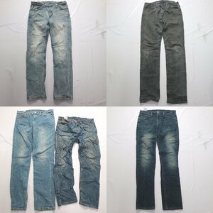 ◎リーバイス511デニムパンツ set インディゴ ブラック 他 (メンズW36/W34/W33) 5枚セット まとめ売り 古着卸 1円スタート MQ3130