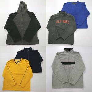 ◎フリースジャケットMIX set カラー系 OLD NAVY 他 (メンズL) 6枚セット まとめ売り 古着卸 1円スタート FL21 MQ1744