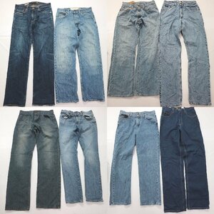 ◎デニムパンツMIX set アメカジ インディゴ GAP Lee 他 (メンズW32/W31) 8枚セット まとめ売り 古着卸 1円スタート DP15 MQ4523