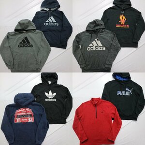 ◎スウェットブランドMIX set アンダーアーマー adidas 他 (メンズM/S) 8枚セット まとめ売り 古着卸 1円スタート SW4 MQ5850