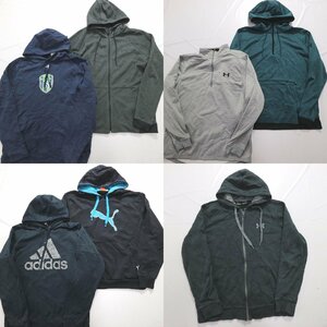 ◎スウェットブランドMIX set アンダーアーマー adidas 他 (メンズL) 7枚セット まとめ売り 古着卸 1円スタート SW4 MQ5731