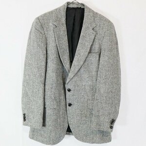 80s USA製 STAFFORD Harris Tweed テーラードジャケット ツイード フォーマル グレー系 ( メンズ L ) 中古 古着 3/ m8752