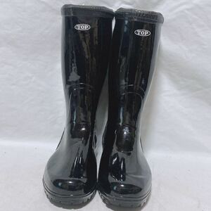 TOP 雨具 レインシューズ 長靴 ゴム長靴 26.0cm ブラック R-138