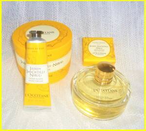 L'OCCITANE ロクシタン ジャスミン　イモーテルネロリ　オードトワレ 75ml　＋　ハンドクリーム　30ml + バスソープ 50g　セット