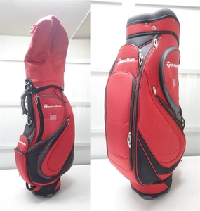 ★即決★TaylorMade★キャディバッグ★レッド★テーラーメイド★軽量シンプル★ゴルフバッグ★欠品有★訳有★美品★