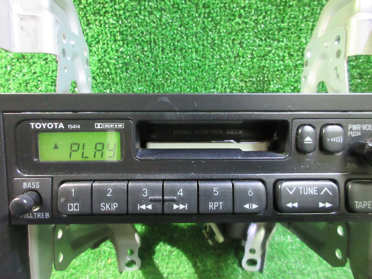 *CS167*動作保証付/トヨタ純正 86120-97203 ミラジーノ L700S カセットデッキ テープデッキ カーオーディオ 本体のみ *CS167*動作保証付/トヨタ純正 86120-97203 ミラジーノ L700S カセットデッキ テープデッキ カーオーディオ 本体のみ