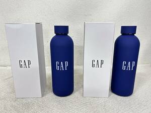 M-4708 【同梱不可】980円～ 未使用品　GAPオリジナルサーモボトル　2点セット　紺色　500ml　水筒　ステンレスボトル　直飲み　