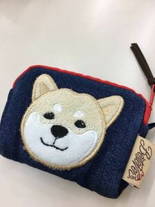 送料無料　ミニオールマイティポーチ♪ コインケース　カードケース　柴犬