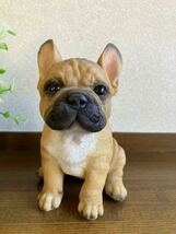 リアルでかわいい犬の置物♪　ミニフレンチブルドッグ　フレブル　座り　ドッグオーナメント　_画像2