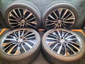 WEDS LEONIS VT 18in 8J +42 PCD114.3 ACHILLES スタッドレスタイヤ 225/40R18 マークⅡ クラウン ブレイド IS 