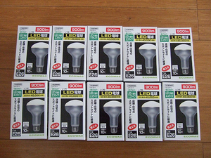 同梱可■10個 新品ヤザワ R80レフ形 LED電球 昼白色 LDR10NH 照明 LEDライト E26 長寿命 省エネ ライト