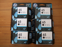 同梱可■6個 新品 HP 65 純正 インクカートリッジ N9K02AA 黒 純正インク ヒューレット・パッカード 期限:2023.OCT ブラック_画像1