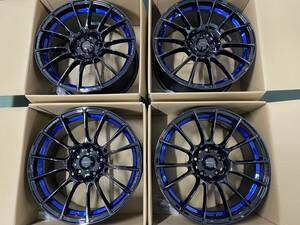 新品 WEDS ウェッズスポーツ SA72R 18x7.5+45 5/114.3 BLC2 マークx クラウン CHR 60プリウス シビック MAZDA3 レヴォーグ 4本セット在庫有