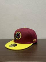 NEW ERA ニューエラキャップ NFL 59FIFTY (7-3/4) 61.5CM WASHINGTON REDSKINS ワシントン レッドスキンズ 帽子 _画像1